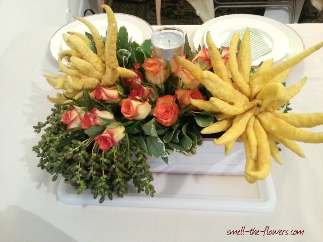 citron floral arrangement